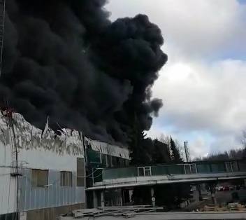 Пожар в Дмитрове