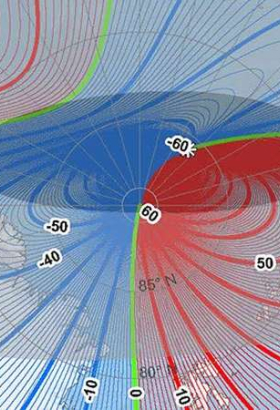 Северный магнитный полюс Земли официально переехал поближе к России