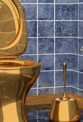 Золотой унитаз за $12 млн