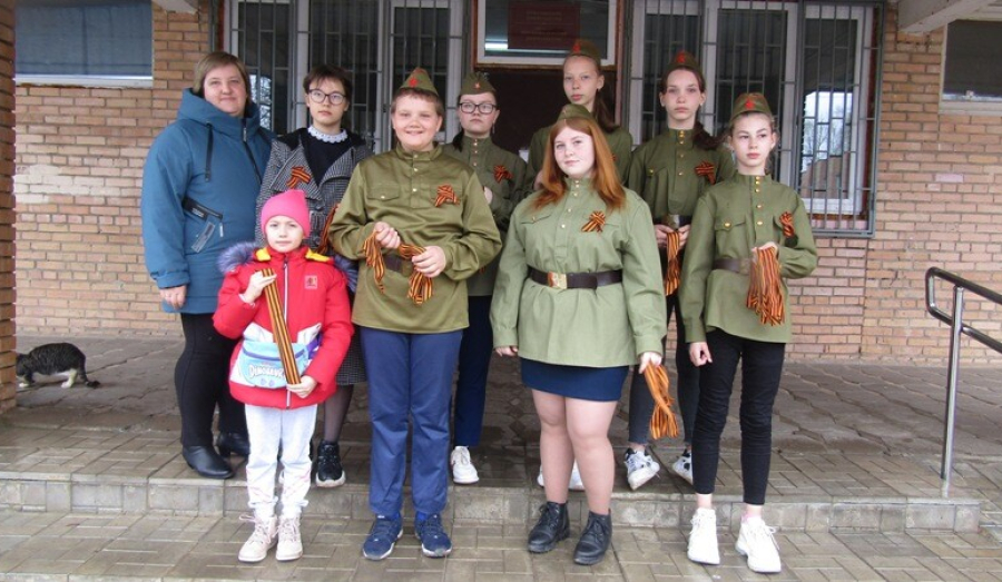 Акция «Георгиевская ленточка» в Ермолино